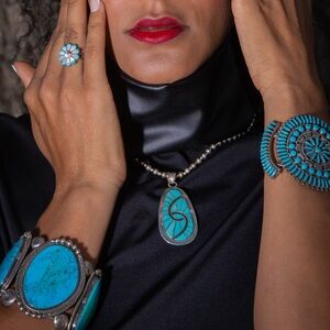 Vintage Amy Quandalecy Sleeping Beauty Pendant